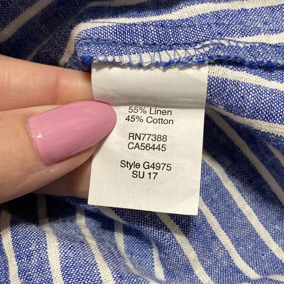 Madewell One Shoulder Striped Ruffle Top - Picture 4 of 4